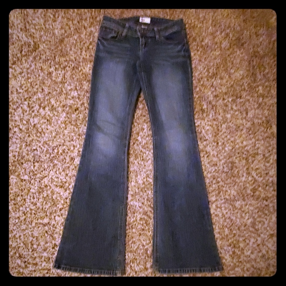 SO lo-rise boot cut jeans